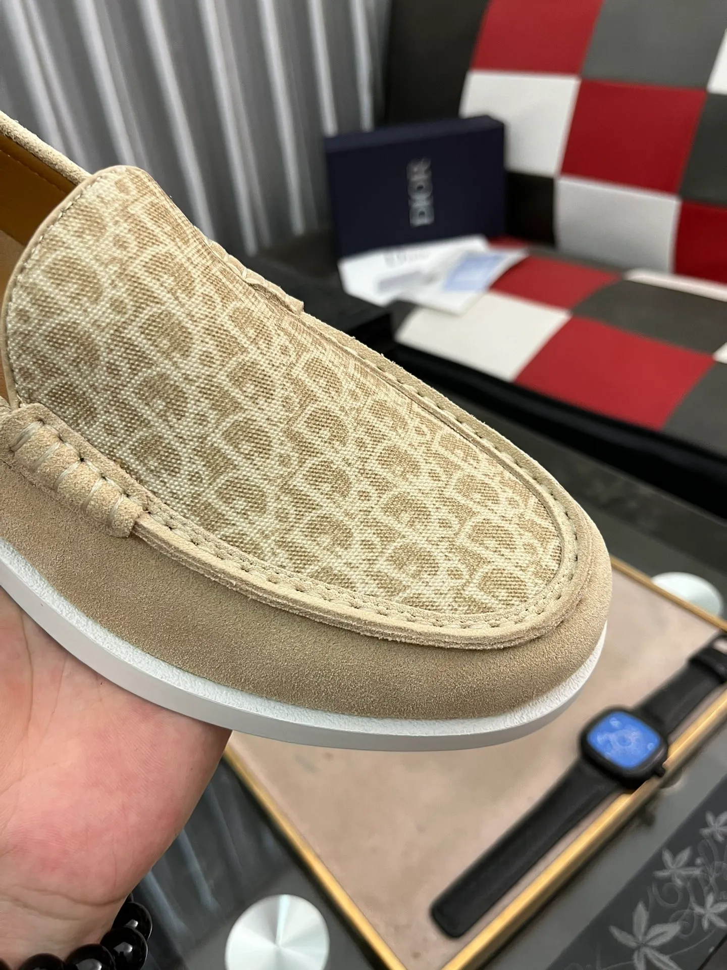 Ex-factory price 440⌚️⌚️[Dior] Dior's 2023 new high-end boutique, men's fashionable casual shoes, quite distinctive, imported soft cowhide leather on the upper + brand printing, a design style, breathable lining, genuine leather insole, soft and comfortable foot feel, original wear-resistant special outsole! Size: 38-443⃣️colors available